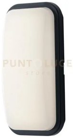 Plafoniera led shelly antracite rettangolare 20w 2500lm 4000k ip65 ...