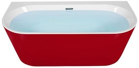 Vasca freestanding rosso 170 x 80 cm HARVEY Beliani