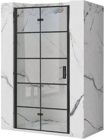 Porta doccia Rea Molier Black 80 + profilo