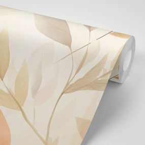 Carta da parati – Foglie minimaliste delicate
