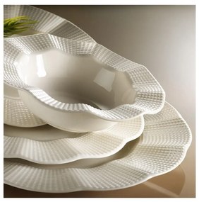 Servizio da tavola 18 pezzi, bianco in porcellana