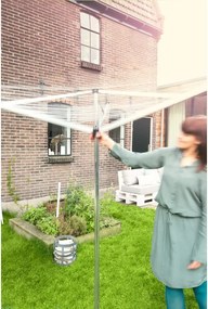 Stendino da giardino argentato 30 m Essential – Brabantia