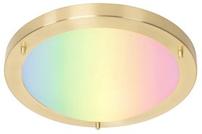 Plafoniera da esterno intelligente oro 31 cm IP44 incl. Wifi A60 - Yuma