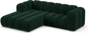 Divano angolare verde scuro ad angolo sinistro Lupine - Micadoni Home