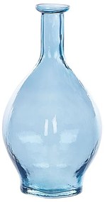 Vaso da fiori vetro azzurro 28 cm PAKORA Beliani