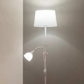 Brilagi - Lampada da terra CERIA 2 in 1 1xE27/100W/230V + 1xE14/25W bianca