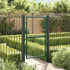 Cancello Per Recinzione İn Acciaio 100x150 Cm Verde /