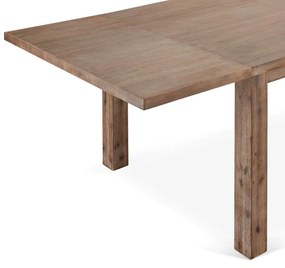Piano supplementare per tavolo da pranzo in acacia massiccia 100x50 cm Alaska - Furnhouse