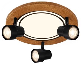 Brilo - Lampada LED da soffitto 12W/230V + 3xGU10 9W 3000K