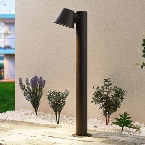 Lampioncino da giardino Ileyna Lindby, dimmerabile, Nero, Metallo, Moderno, Lampada da esterni
