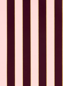 Osborne & Little Carta da parati Regency Stripe - Berry/ Gold