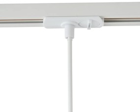 Lampada a sospensione moderna beige e bianca per sistema a binario monofase GU10 70mm - Iconic Holt