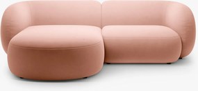 Divano angolare Kate in velluto – L255 cm