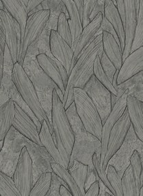 Arte International Carta da parati Piante - Deep Slate