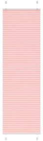 Tenda Plissettata Rosa 55x200 Cm Larghezza Tessuto 54,4 Cm /