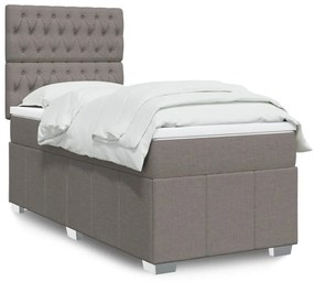 Giroletto A Molle Con Materasso Tortora 90x190 Cm İn Tessuto /