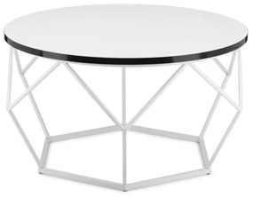 Tavolino DIAMOND 40x70 cm nero/bianco