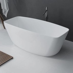 Vasca Lea rettangolare bianco 157 x 70 cm bianco lucido senza troppo pieno e piletta