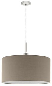 Eglo - Lampadario LED a sospensione con filo TUNJA 1xE27/60W/230V taupe