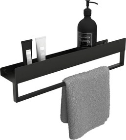 Mensola da bagno SF01 60cm black matt