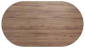 Tavolo da pranzo con piano in legno di noce di colore naturale 100x180 cm Lago - TemaHome