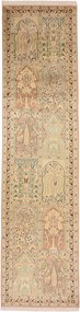 Cashmere Silk Tappeto 310 x 80 (Indian) Annodato A Mano