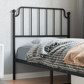 Testiera İn Metallo Nero 90 Cm /