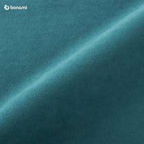 Divano letto angolare a U in velluto turchese (angolo destro) Sweet Harmony - Miuform