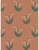 Sandberg Carta da parati Lilly - Terracotta