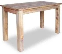 Tavolo da Pranzo in Legno Massello Anticato 120x60x77 cm cod mxl 13449