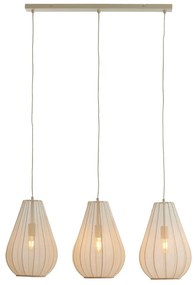 Lampadario beige con paralume in tessuto Itela – Light &amp; Living