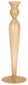 Portacandele in vetro marrone chiaro, altezza 26,5 cm Swirl - PT LIVING