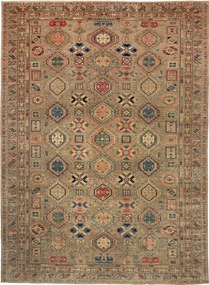 Kazak Tappeto 370 x 270 Beige (Pakistan) Annodato A Mano