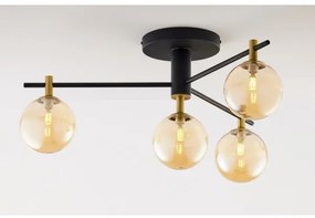 Jupiter 2031 - Lampadario a plafone FIGARO 4xG9/10W/230V nero/oro/beige