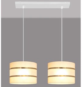 Lampadario su filo HELEN 2xE27/15W/230V crema