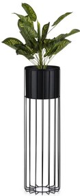 Vaso da fiori in metallo LOFT 70x20 cm nero