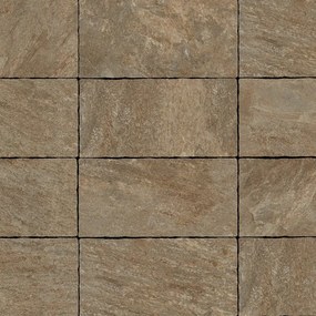 Lastra di cemento Anticato Quarzite in gres naturale beige L 80 x L 40 cm, spessore 20 mm