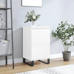 Credenza bianco lucido 40x35x70 cm in legno multistrato