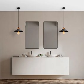 Lampada a sospensione su cavo MANAVGAT 1xE27/40W/230V nero/marrone