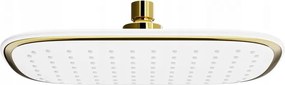 Mexen D-49 soffione doccia 25x19 cm, bianco/oro - 79749-25