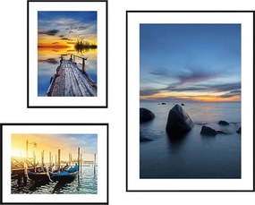 Set di dipinti 3 pz Seaside Sunset – knor