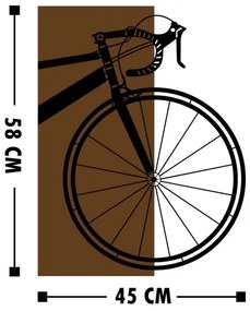 Decorazione da muro 45x58 cm bike legno/metallo