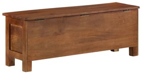 Scatola portaoggetti 110x30x40 cm in legno massello di mango