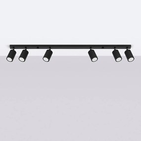 Faretto nero 6,5x117 cm Gleam – Sollux