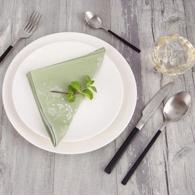 Posate nere/argentate in acciaio inox 24 pz Skandi – Orion