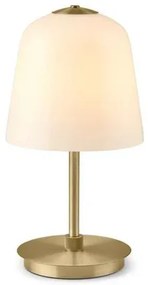 Room 49 Portable Lampada da Tavolo Antique Brass/Opal - Halo Design