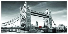 Stampa su tela London tower bridge b&w, multicolore 140 x 70 cm