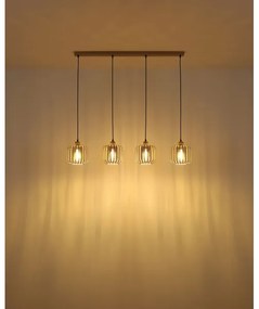 Globo 15758-4H - Lampadario sospeso su cavo ALFRED 4xE27/40W/230V
