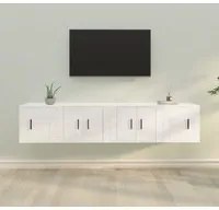 Set di Mobili Porta TV 4 pz Bianco in Legno Multistratocod mxl 76776