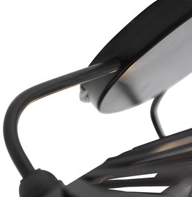 Lampada da soffitto rustica nera 3 luci - Leia